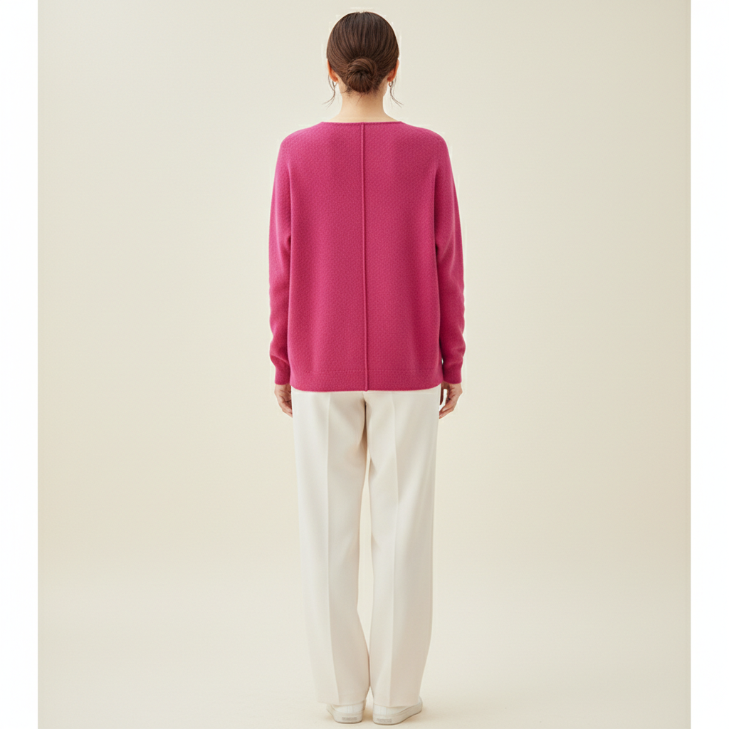 Women's Merino Wool V-Neck Sweater