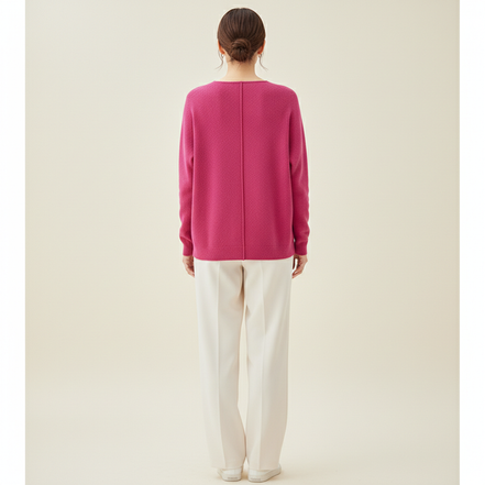 Women's Merino Wool V-Neck Sweater