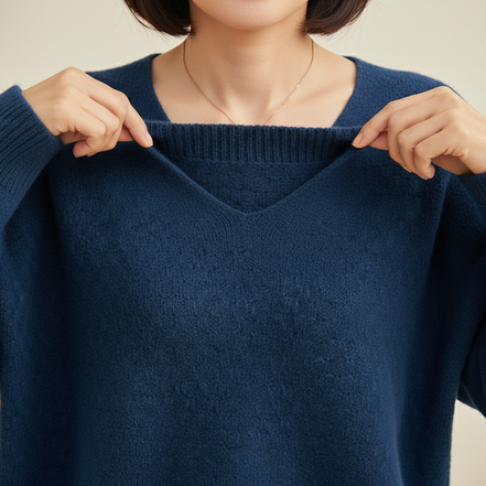 Women's Merino Wool V-Neck Sweater