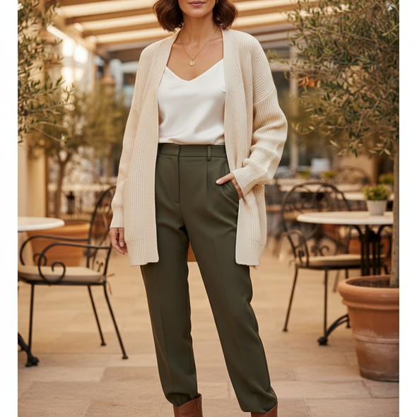 Women's Loose Knit Cardigan Sweater