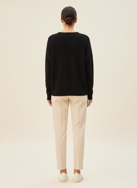 Women's Merino Wool O-Neck Sweater