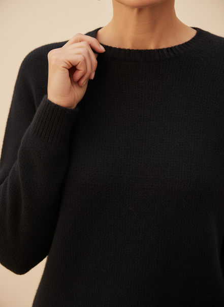 Women's Merino Wool O-Neck Sweater