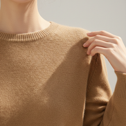 Women's Merino Wool O-Neck Sweater
