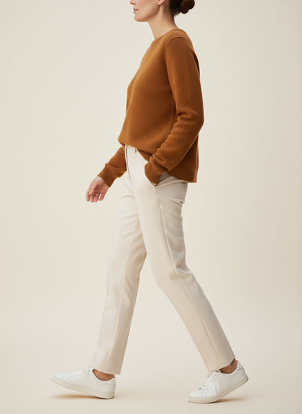Women's Merino Wool O-Neck Sweater