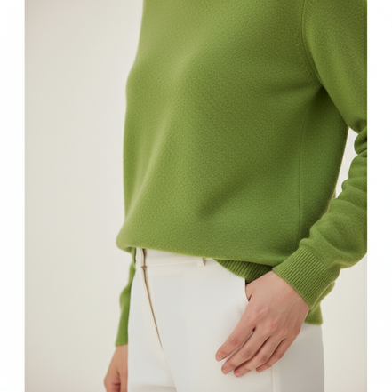 Women's Merino Wool O-Neck Sweater