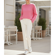 Women's Merino Wool O-Neck Sweater