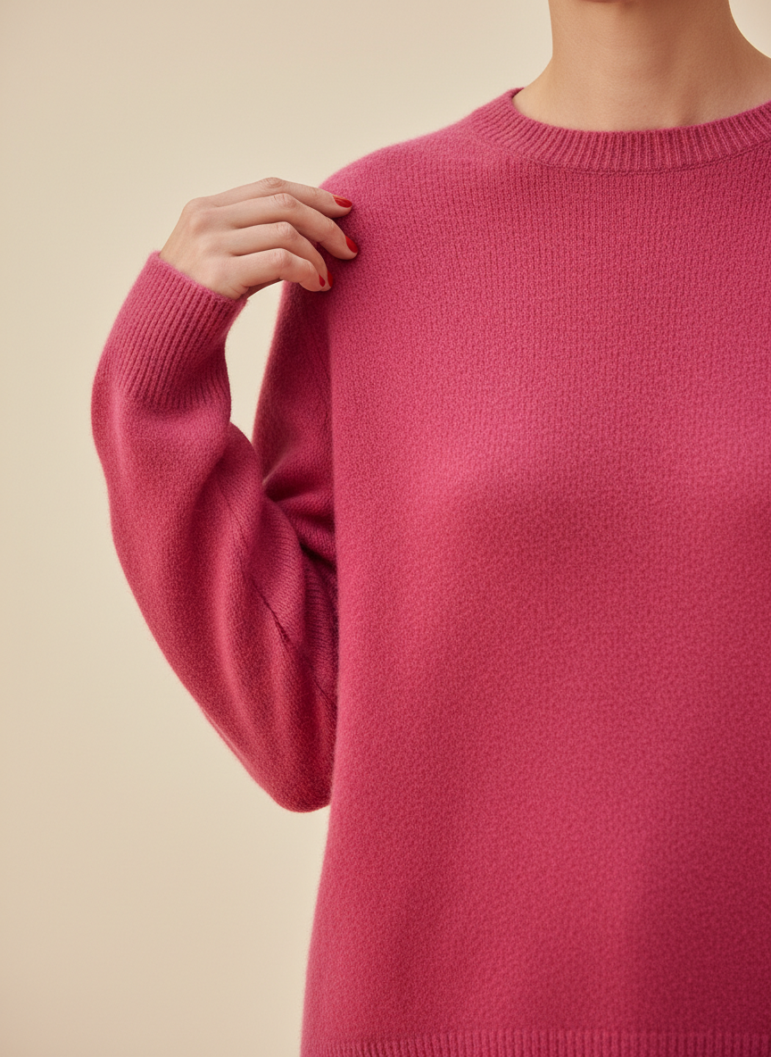 Women's Merino Wool O-Neck Sweater