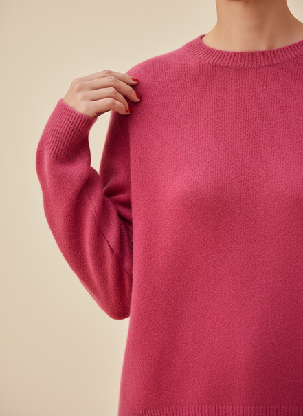 Women's Merino Wool O-Neck Sweater