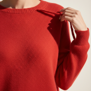 Women's Merino Wool O-Neck Sweater