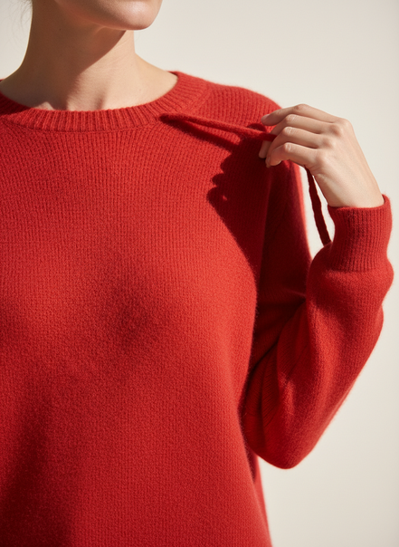 Women's Merino Wool O-Neck Sweater