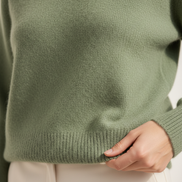 Women's Merino Wool O-Neck Sweater