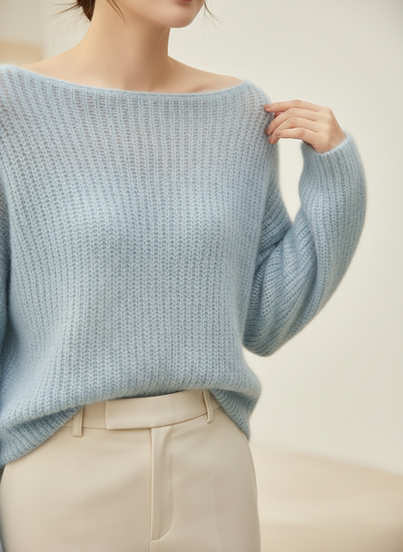 Women's Cashmere Knit Pullover Sweater
