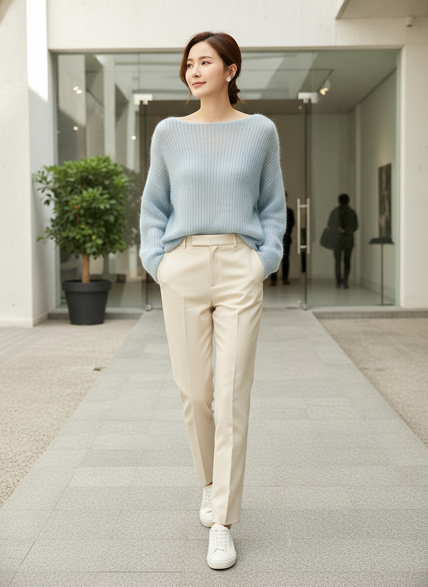 Women's Cashmere Knit Pullover Sweater