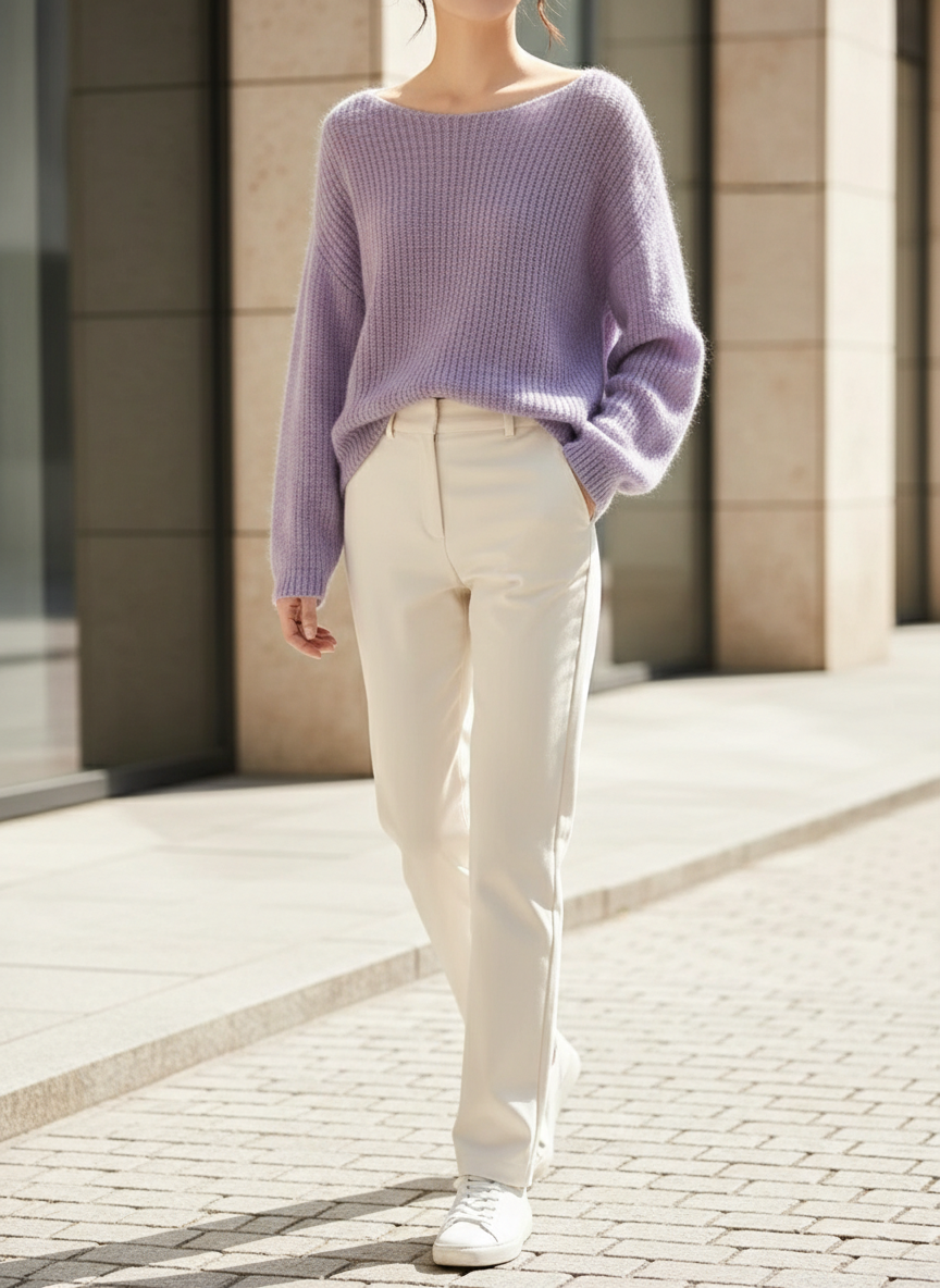 Women's Cashmere Knit Pullover Sweater