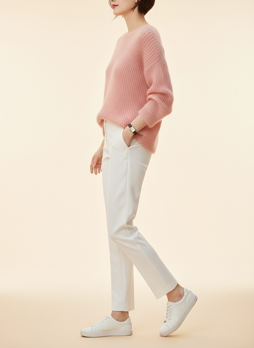 Women's Cashmere Knit Pullover Sweater