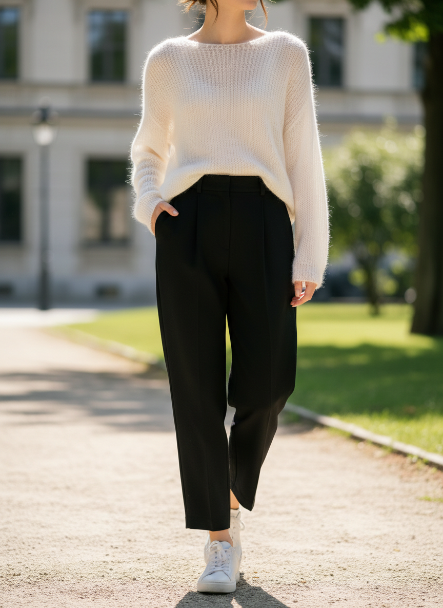 Women's Cashmere Knit Pullover Sweater