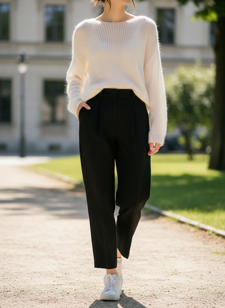 Women's Cashmere Knit Pullover Sweater