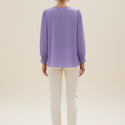 Women's Chiffon V-Neck Lace Top