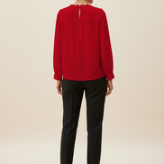 Women's Chiffon V-Neck Lace Top