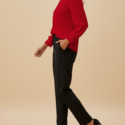 Women's Chiffon V-Neck Lace Top