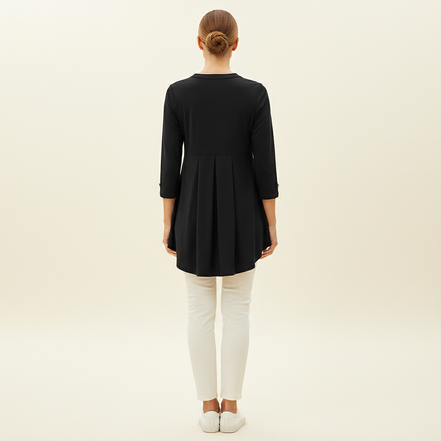 Women's V-Neck Three-Quarter Sleeve Blouse