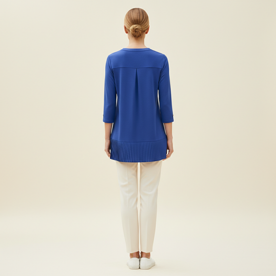 Women's V-Neck Three-Quarter Sleeve Blouse