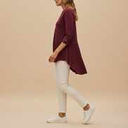 Women's V-Neck Three-Quarter Sleeve Blouse