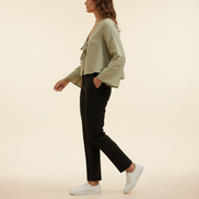 Women's Lace Up Bow Shirt