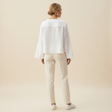 Women's Lace Up Bow Shirt