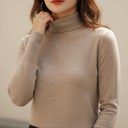 Women's Turtleneck Knitted Jumper