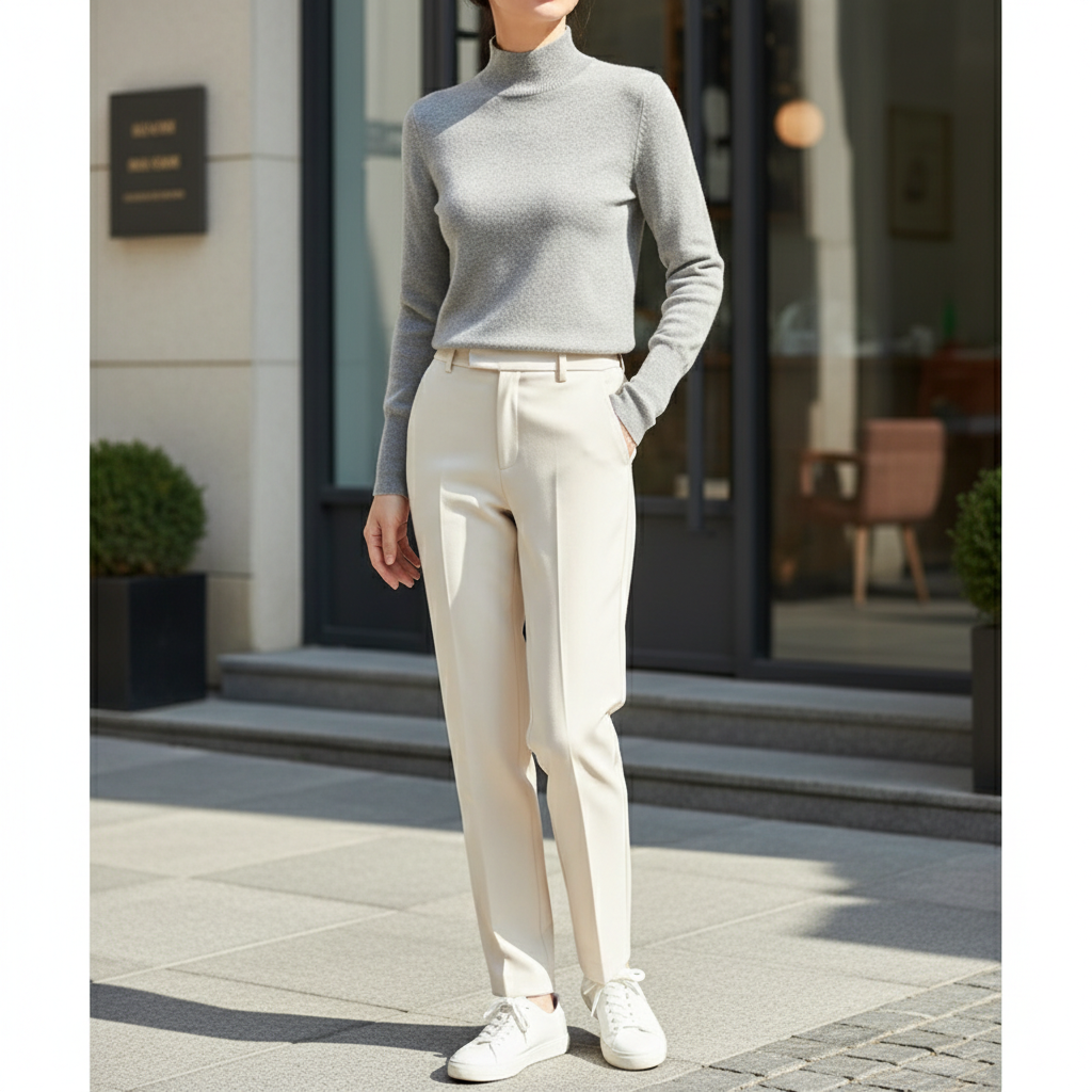 Women's Turtleneck Knitted Jumper