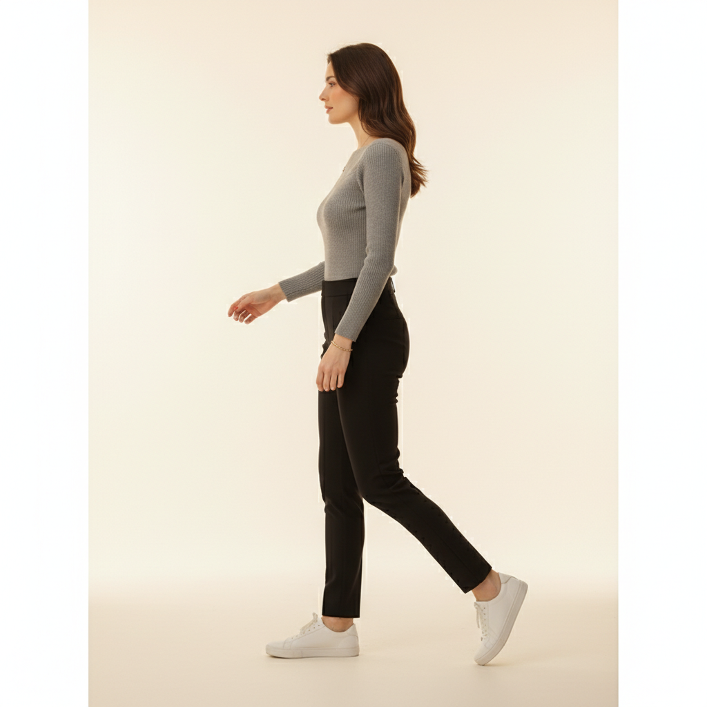 Women's Knitted O-Neck Pullover Sweater