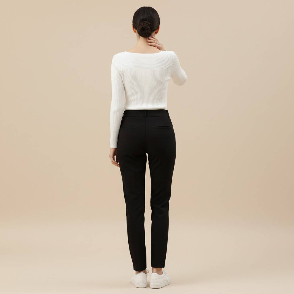 Women's Knitted O-Neck Pullover Sweater