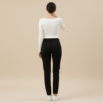 Women's Knitted O-Neck Pullover Sweater