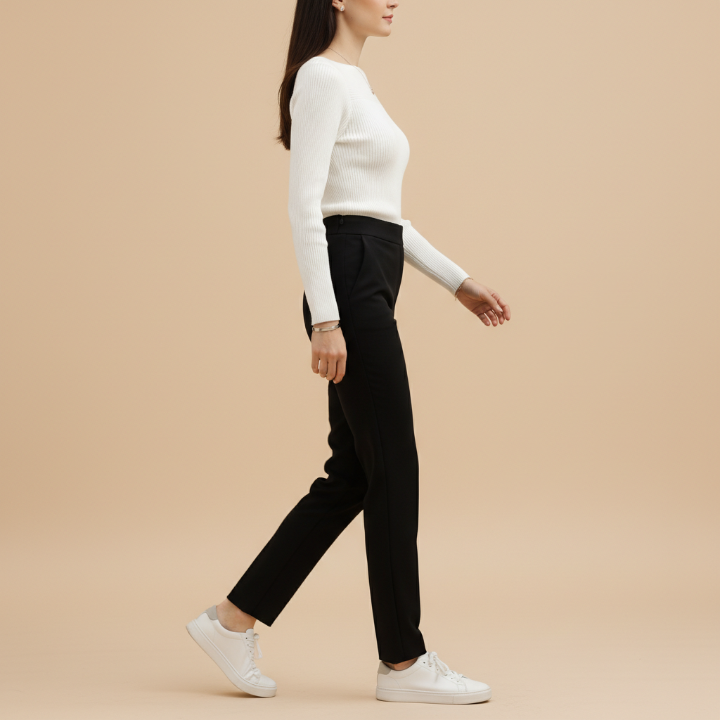 Women's Knitted O-Neck Pullover Sweater