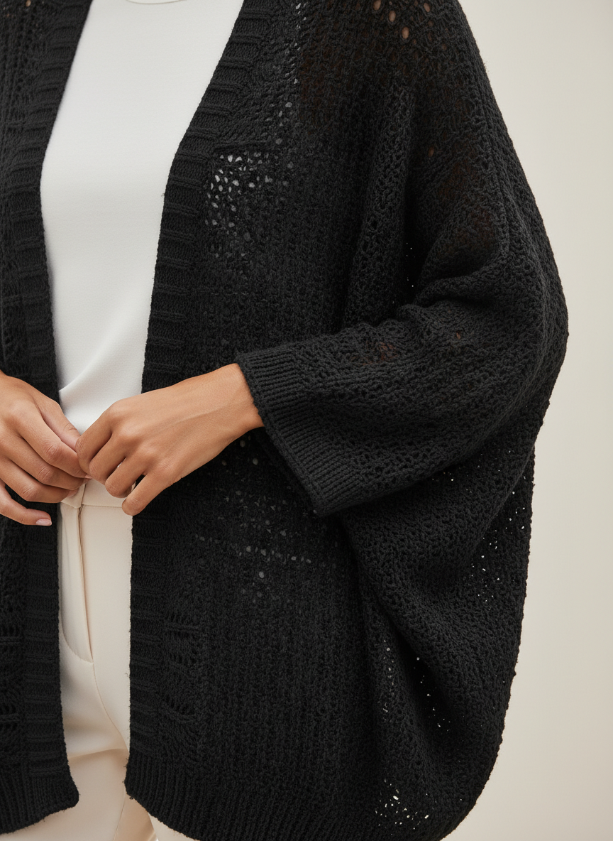 Women's Knit Batwing Cardigan