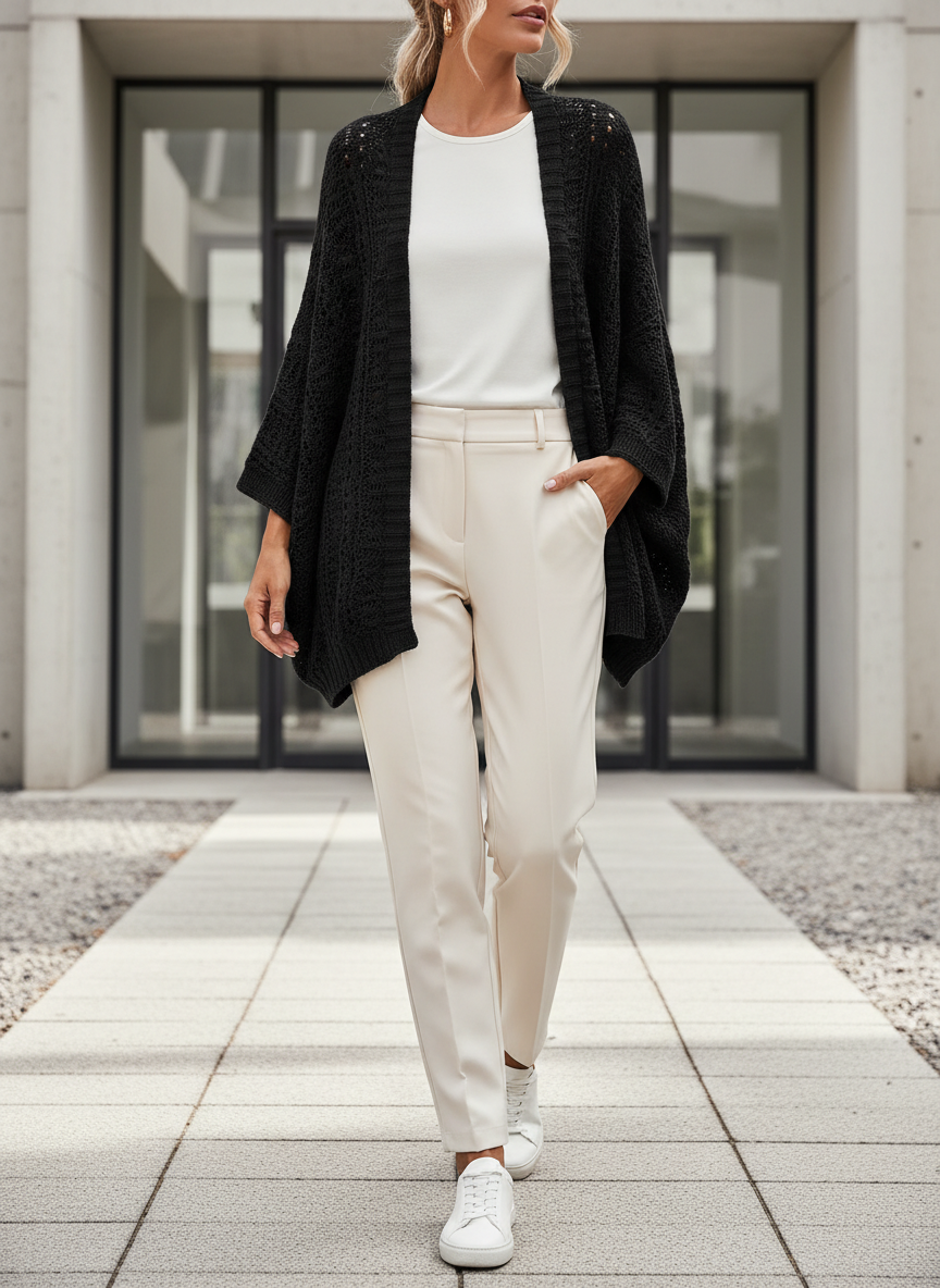 Women's Knit Batwing Cardigan