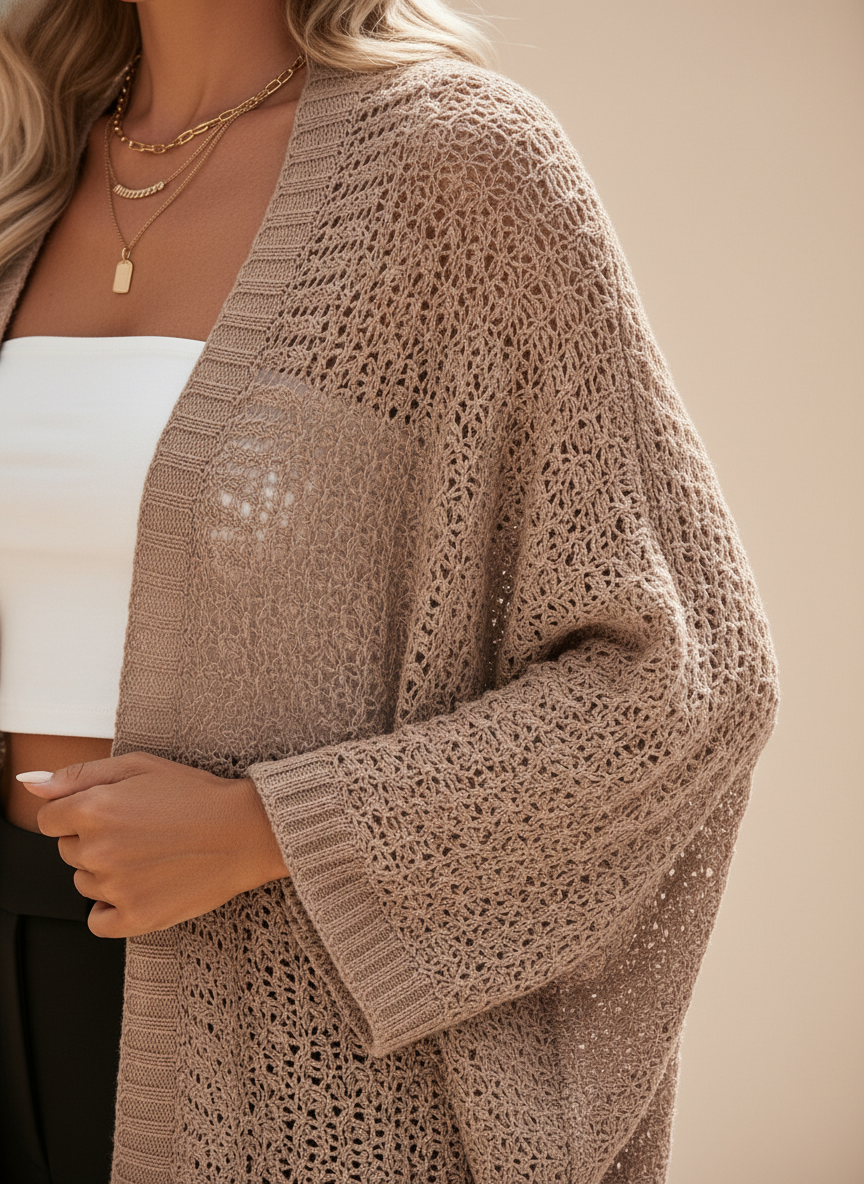 Women's Knit Batwing Cardigan