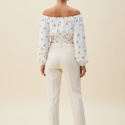 Women's Off Shoulder Chiffon Blouse