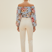 Women's Off Shoulder Chiffon Blouse