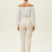 Women's Off Shoulder Chiffon Blouse