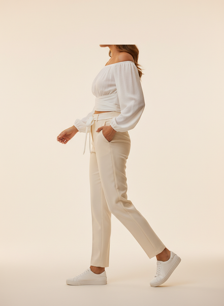 Women's Off Shoulder Chiffon Blouse