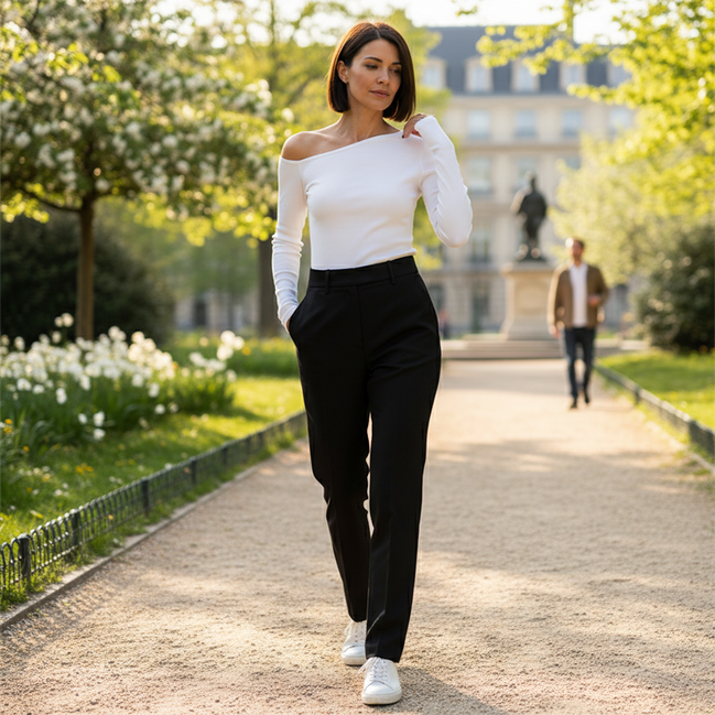 Women's Off-Shoulder Crop Top