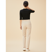 Women's Knit Half High Collar Blouse