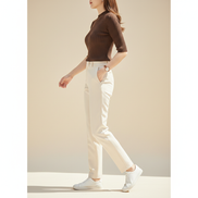 Women's Knit Half High Collar Blouse
