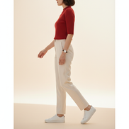Women's Knit Half High Collar Blouse