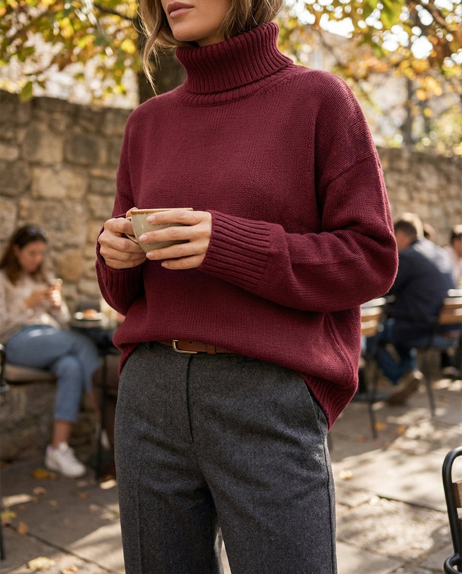 Women's Knit Turtleneck Sweater