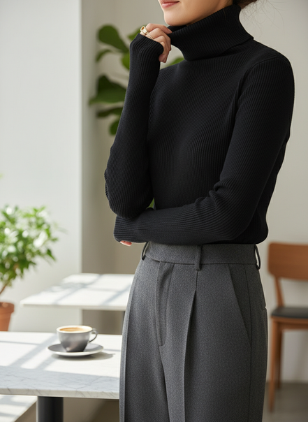 Women's Cashmere Turtleneck Jumper