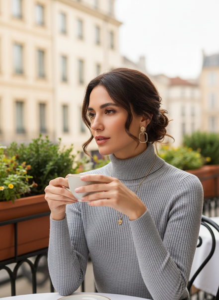Women's Cashmere Turtleneck Jumper