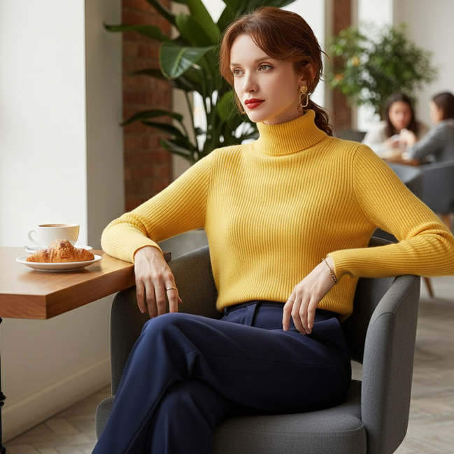 Women's Cashmere Turtleneck Jumper